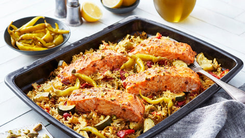 Moroccan Salmon and Rice