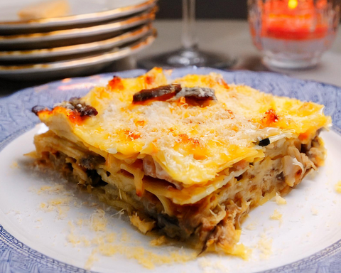 Chicken and Mushroom Lasagna - @mealtimewithmummy