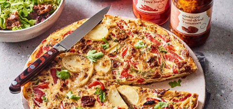 Roast Pepper Spanish Omelette