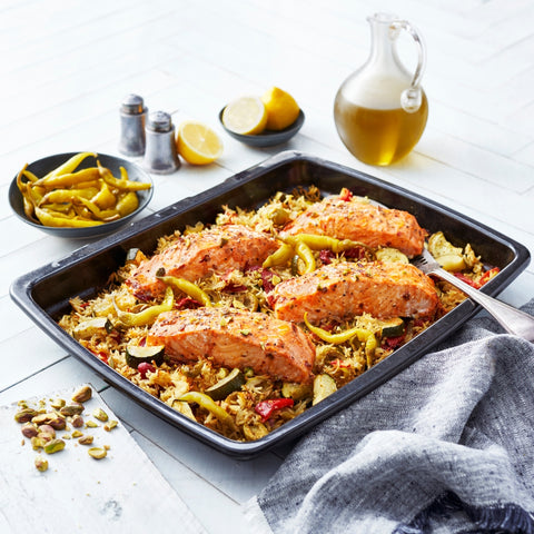 Moroccan Salmon and Rice