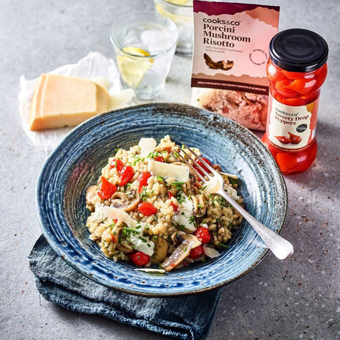 Herby Goats Cheese & Porcini Risotto