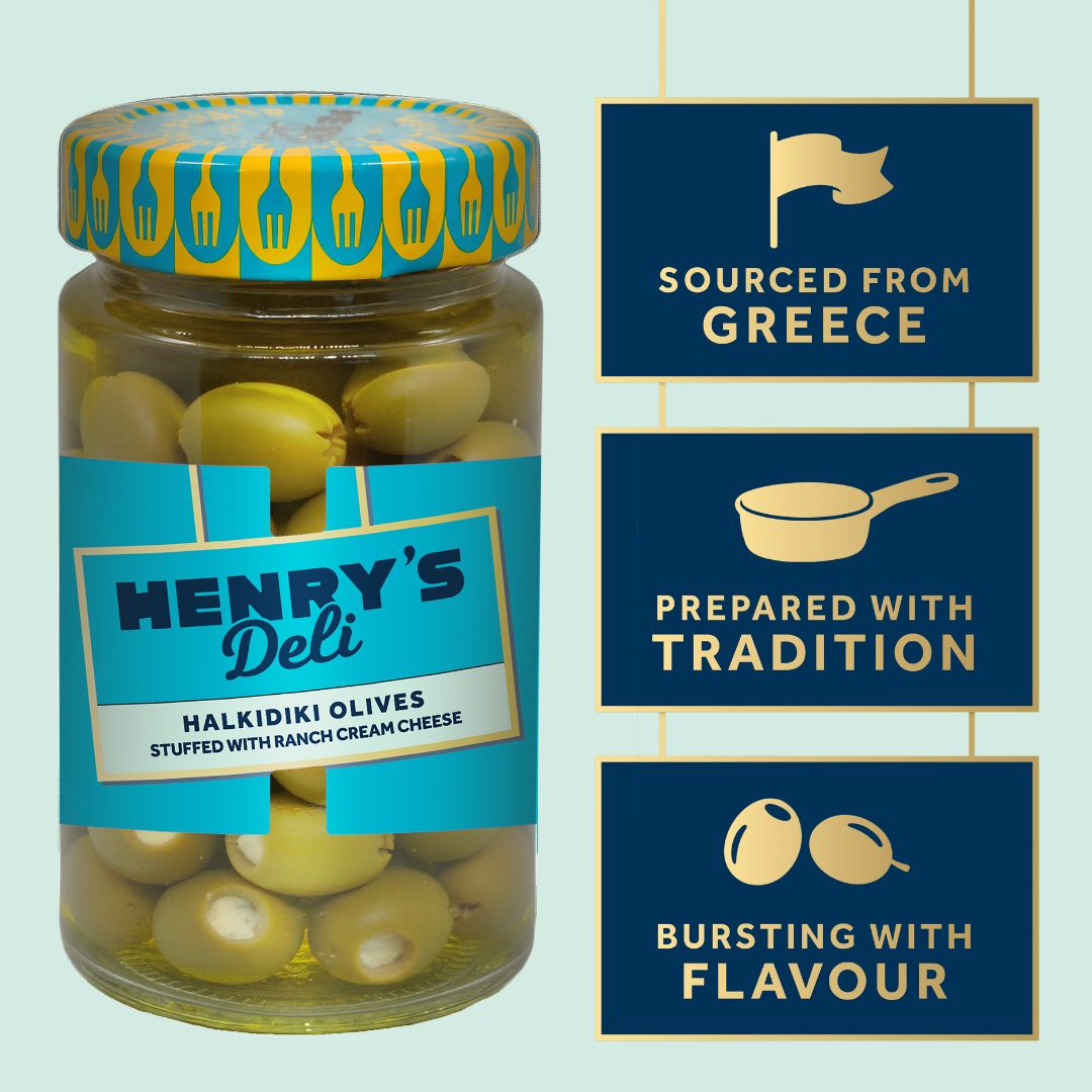Halkidiki Olives with Ranch Cream Cheese