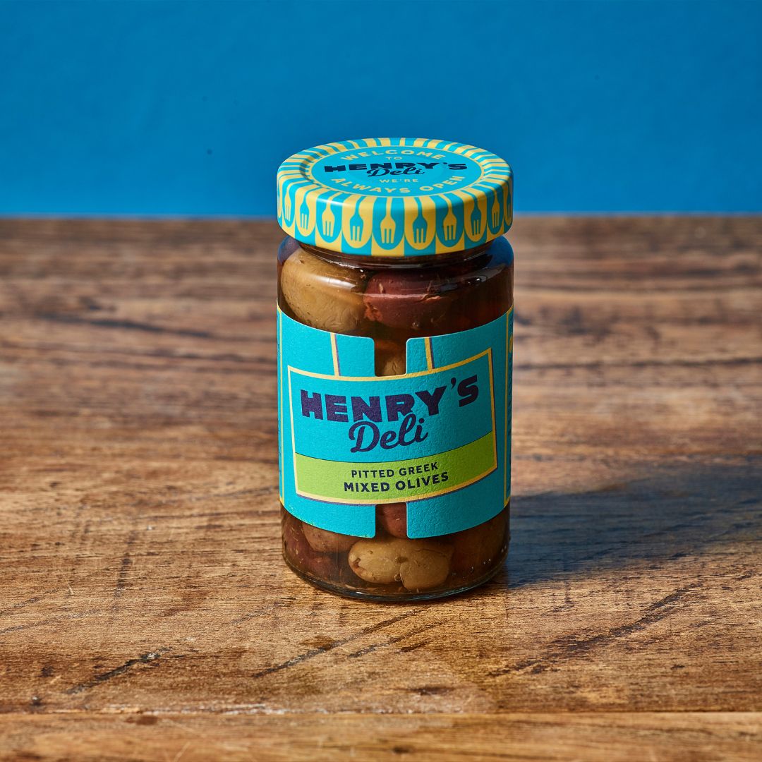 Halkidiki Olives with Lemon, Garlic & Rosemary